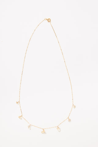 Viola Necklace in Citrine
